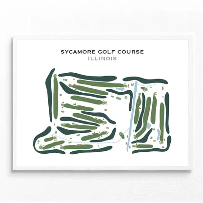 Sycamore Golf Course, Illinois - Printed Golf Course