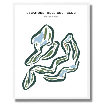 Sycamore Hills Golf Club, Indiana - Printed Golf Courses