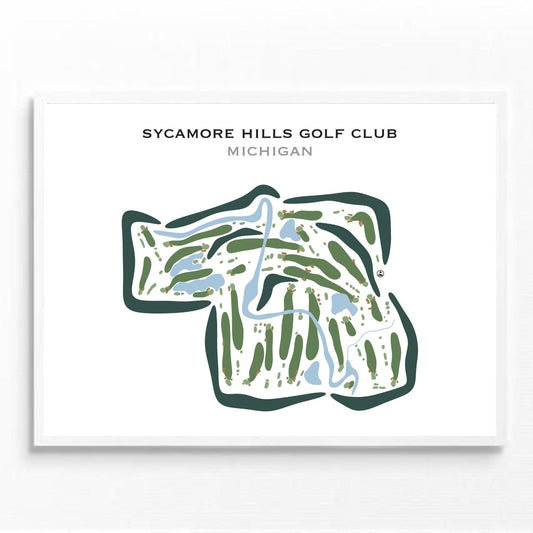Sycamore Hills Golf Club, Michigan - Printed Golf Courses