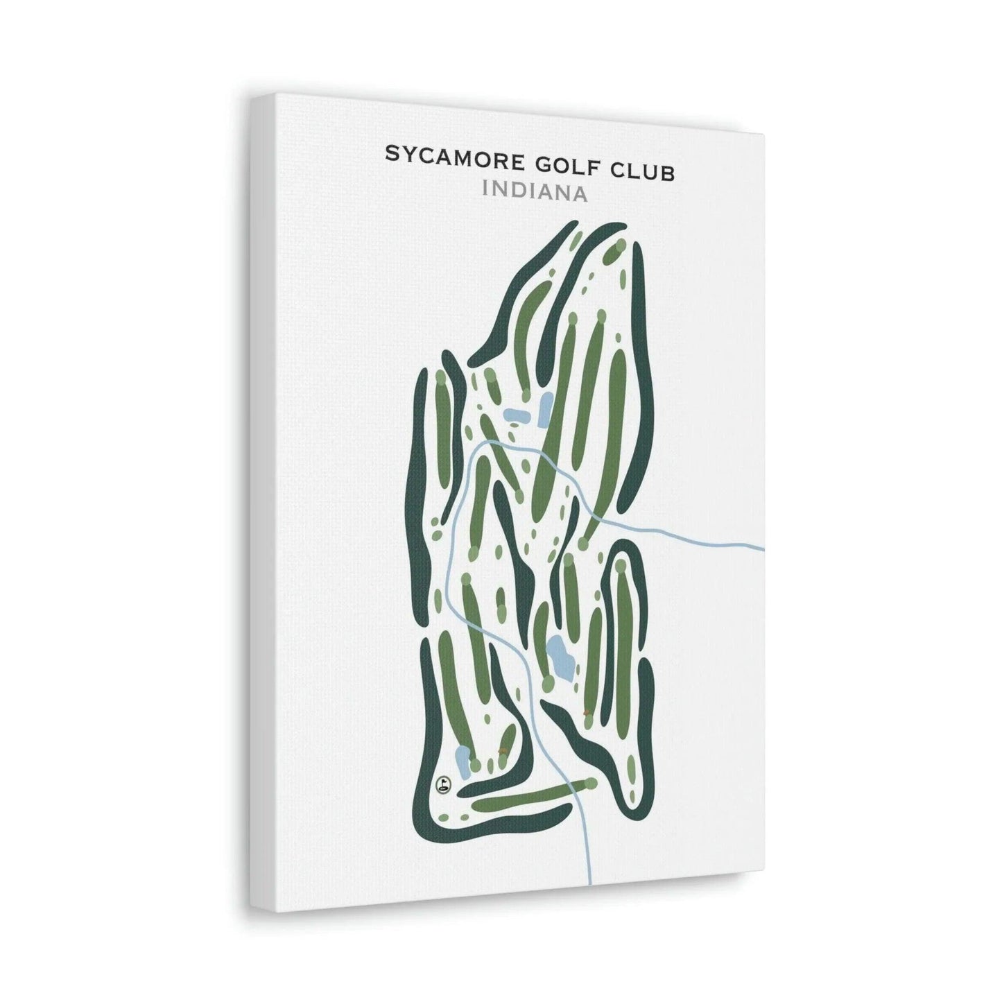 Sycamore Golf Club, Indiana - Printed Golf Courses