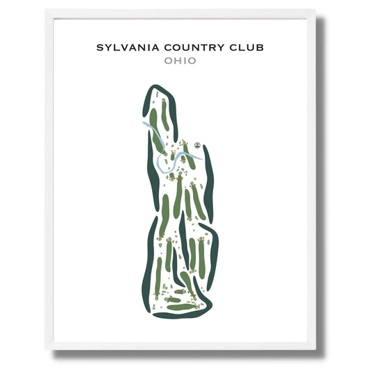 Sylvania Country Club, Ohio - Printed Golf Courses
