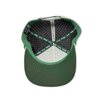 Tactical Golf Hat | Snapback Cap | Built-in Magnetic Ball Marker Holder + Marker Included | Adjustable American Camo