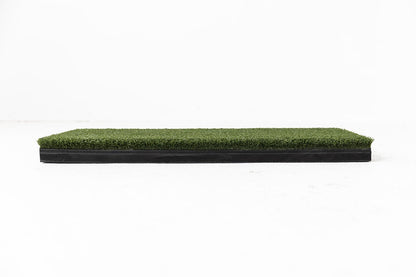Beaver Tail Double Wide Golf Simulator Mat (4ft x 8.25ft) with the Most Realistic Hitting Strip Insert for Joint Injury Prevention