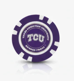 TCU Horned Frogs Officially Licensed Poker Chip Ball Marker - GOLF LEAGUE