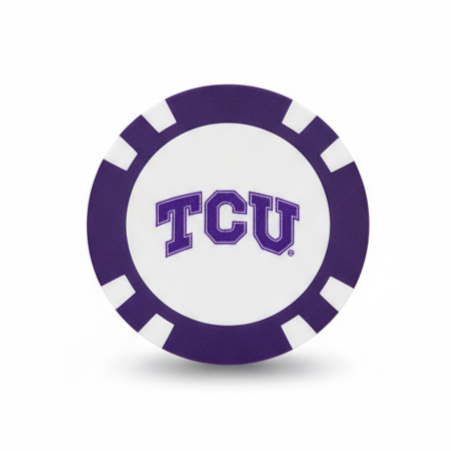 TCU Horned Frogs Officially Licensed Poker Chip Ball Marker