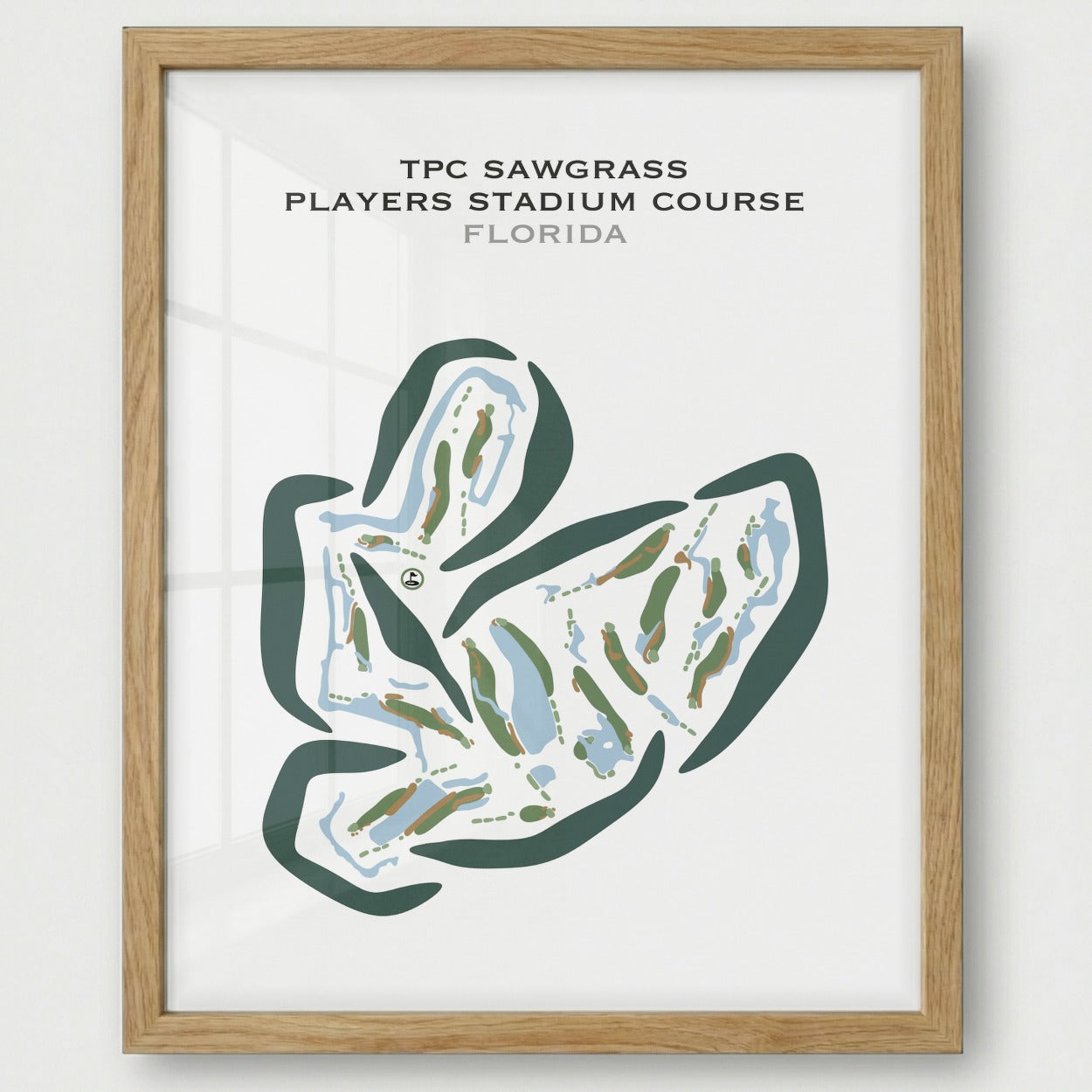 TPC Sawgrass, THE PLAYERS Stadium Course, Florida - Printed Golf Courses