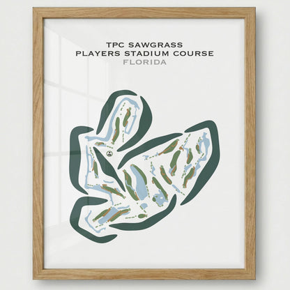 TPC Sawgrass, THE PLAYERS Stadium Course, Florida - Printed Golf Courses