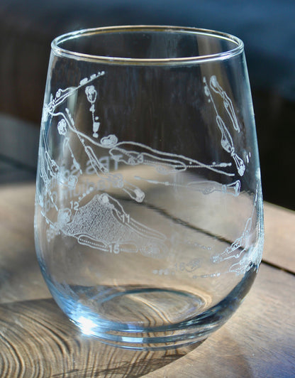 TPC Scottsdale Stadium Course - Laser Engraved Golf Course Map Glasses