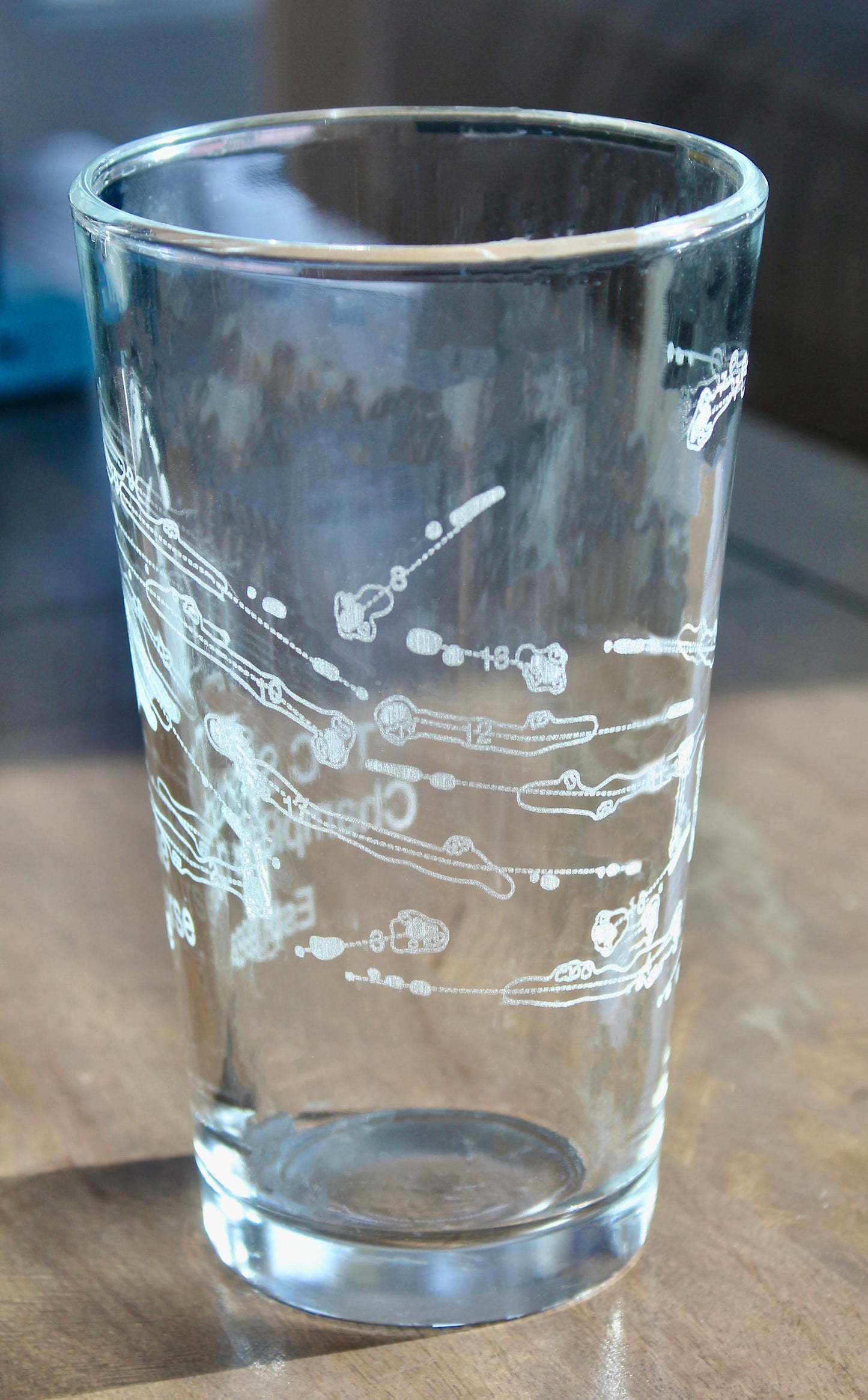 TPC Scottsdale Champions Course - Laser Engraved Golf Course Map Glasses