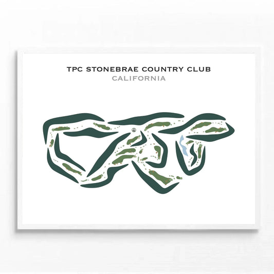 TPC Stonebrae Country Club, California - Printed Golf Courses
