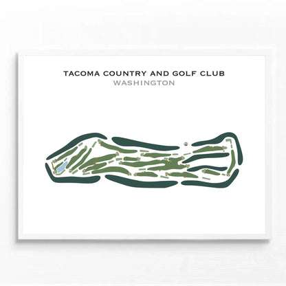 Tacoma Country & Golf Club, Washington - Printed Golf Courses