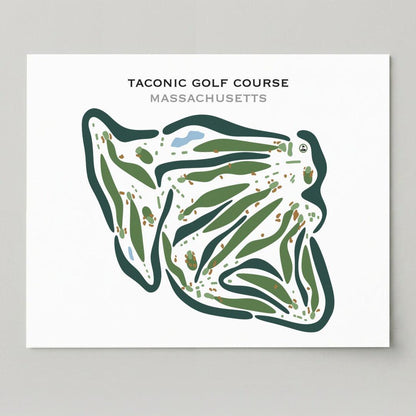 Taconic Golf Course, Massachusetts - Printed Golf Courses