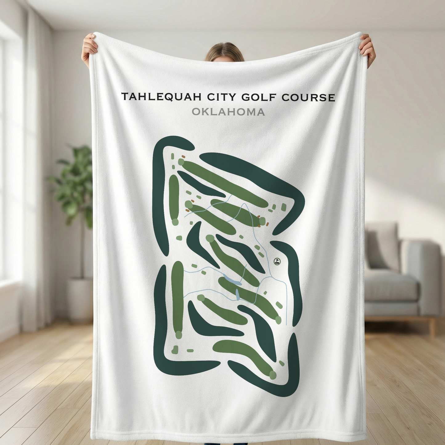 Tahlequah City Golf Course, Oklahoma - Printed Golf Courses