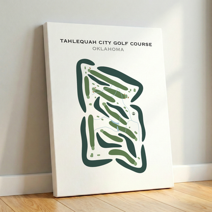 Tahlequah City Golf Course, Oklahoma - Printed Golf Courses