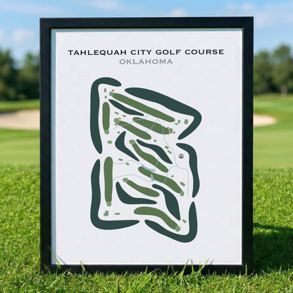 Tahlequah City Golf Course, Oklahoma - Printed Golf Courses