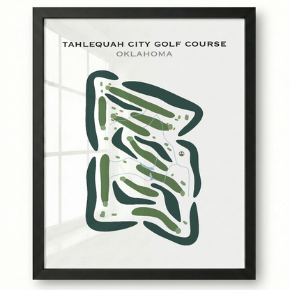 Tahlequah City Golf Course, Oklahoma - Printed Golf Courses