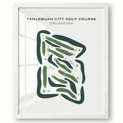 Tahlequah City Golf Course, Oklahoma - Printed Golf Courses