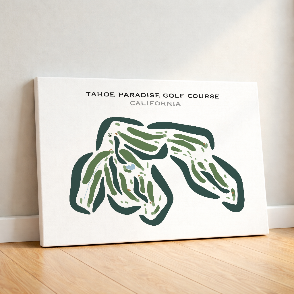 Tahoe Paradise Golf Course, California - Printed Golf Courses