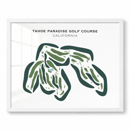 Tahoe Paradise Golf Course, California - Printed Golf Courses