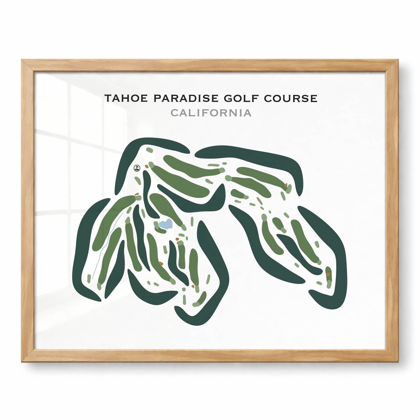 Tahoe Paradise Golf Course, California - Printed Golf Courses