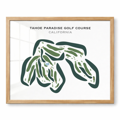 Tahoe Paradise Golf Course, California - Printed Golf Courses