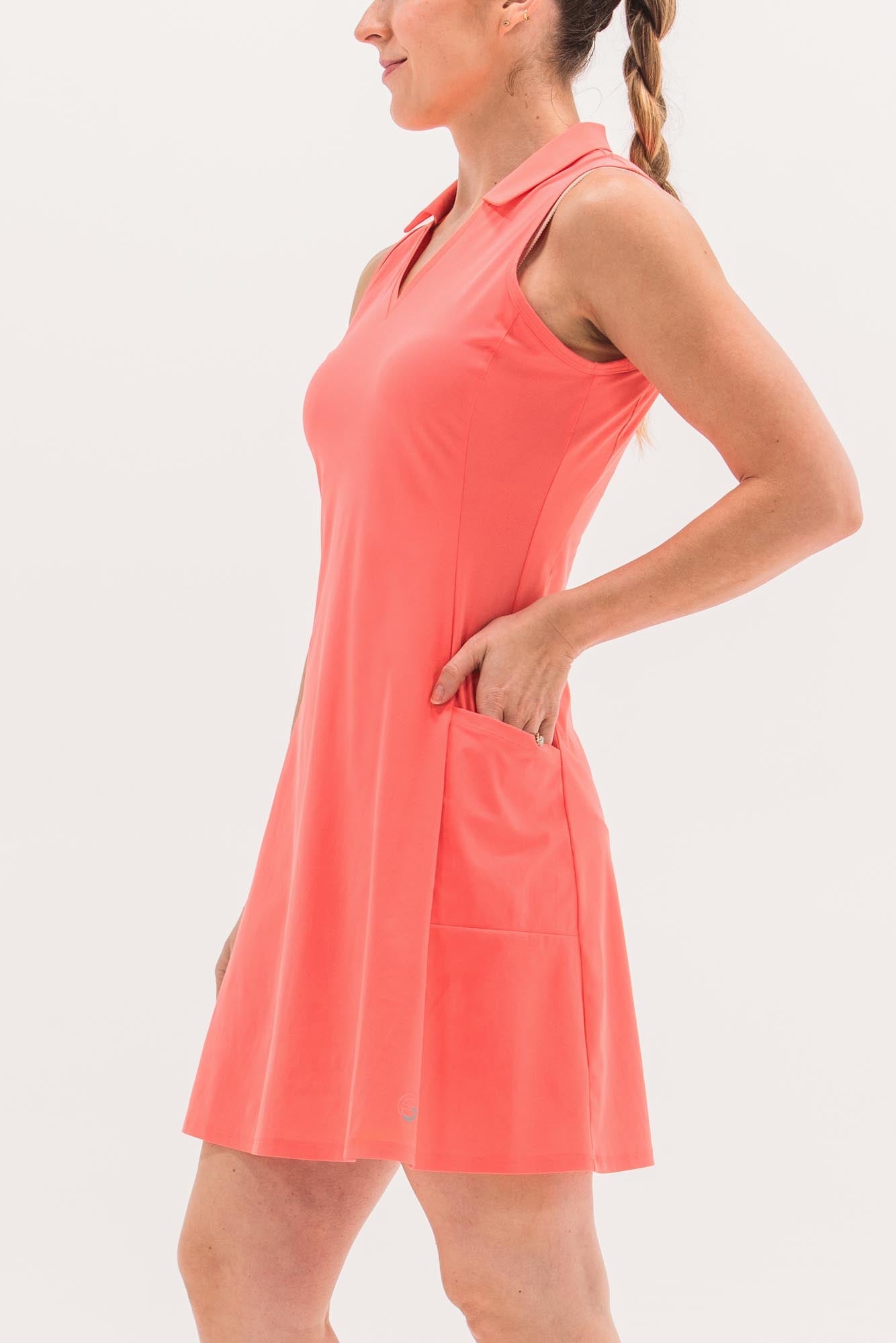 New Core Dress | Sunkist Coral
