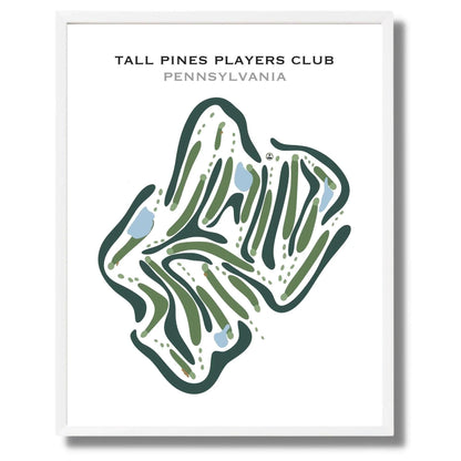 Tall Pines Players Club, Pennsylvania - Printed Golf Courses