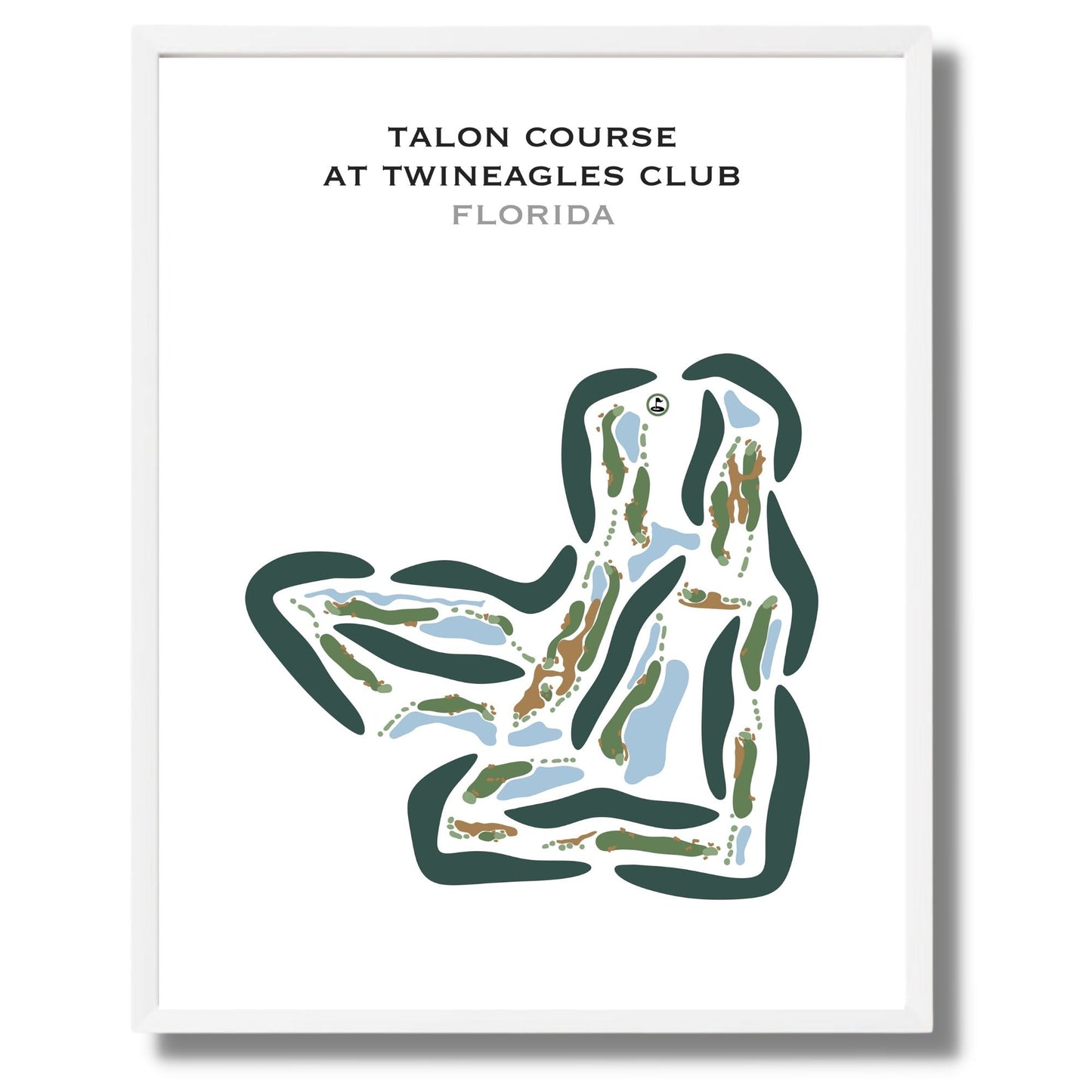 Talon Course at TwinEagles Club, Florida - Printed Golf Courses
