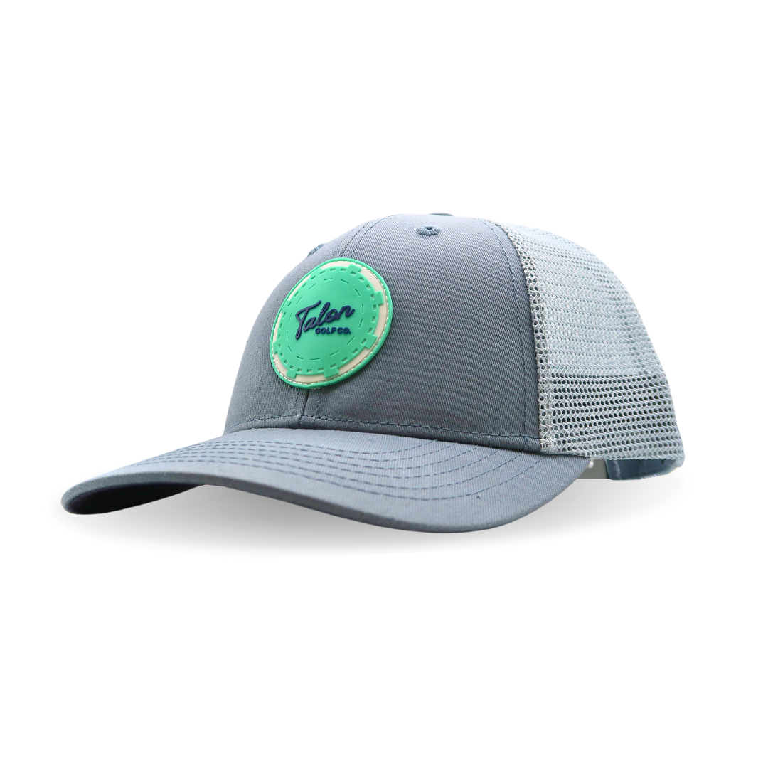 Mint Poker Chip Trucker Hat