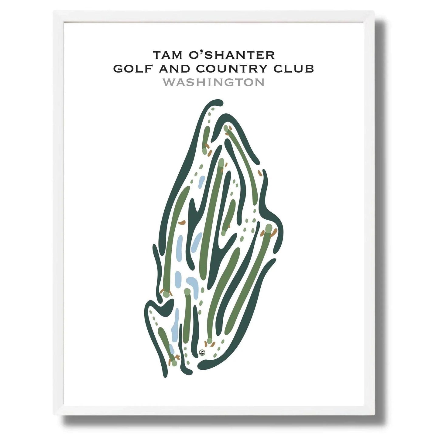 Tam o'Shanter Golf and Country Club, Washington - Printed Golf Courses