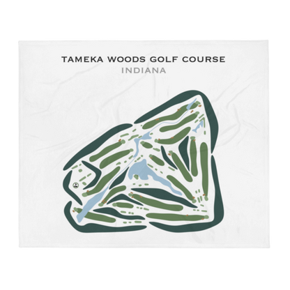Tameka Woods Golf Course, Indiana - Printed Golf Courses