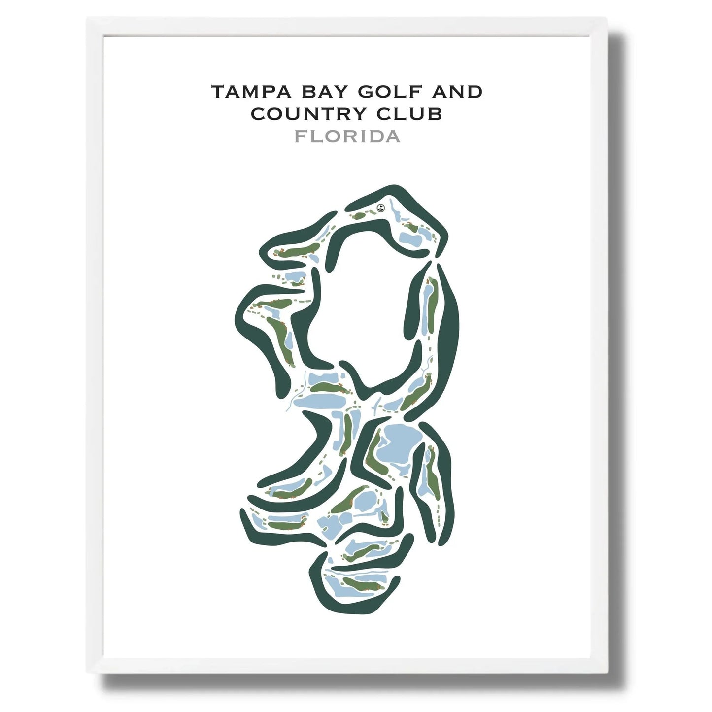 Tampa Bay Golf & Country Club, Florida - Printed Golf Courses