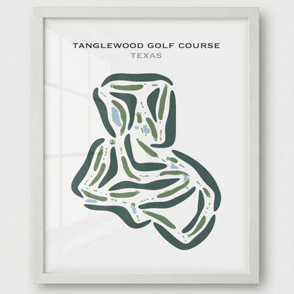 Tanglewood Golf Course, Texas - Printed Golf Courses