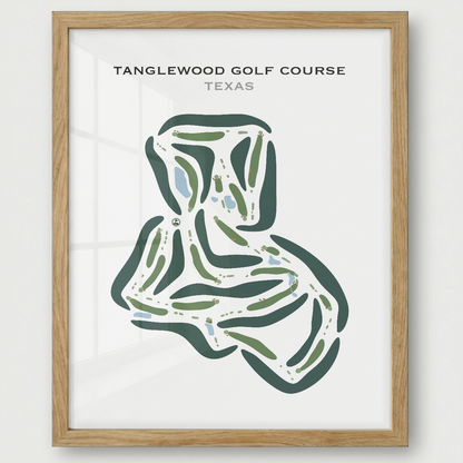 Tanglewood Golf Course, Texas - Printed Golf Courses