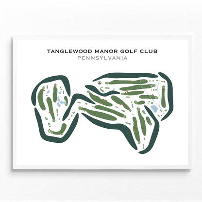Tanglewood Manor Golf Club, Pennsylvania - Printed Golf Courses