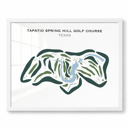 Tapatio Springs Hill Golf Course, Texas - Printed Golf Courses
