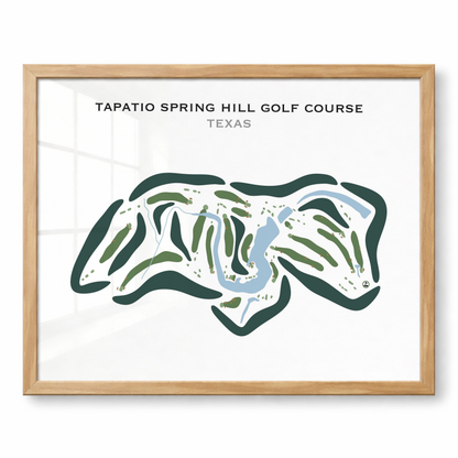 Tapatio Springs Hill Golf Course, Texas - Printed Golf Courses