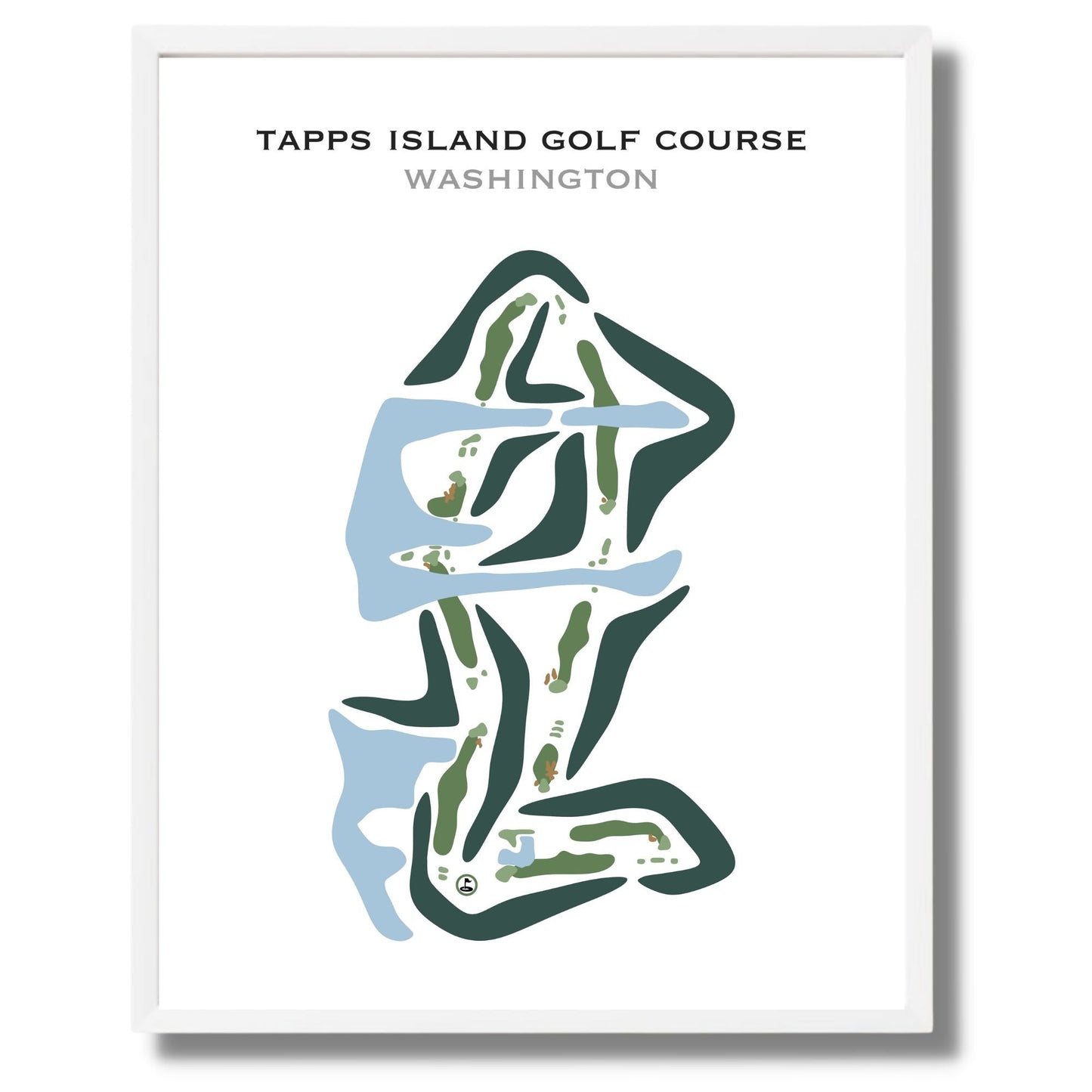 Tapps Island Golf Course, Washington - Printed Golf Courses