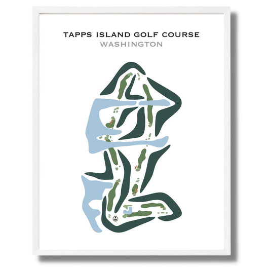 Tapps Island Golf Course, Washington - Printed Golf Courses