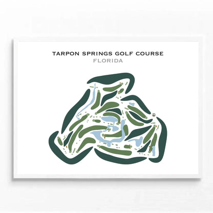 Tarpon Springs Golf Course, Florida - Printed Golf Courses