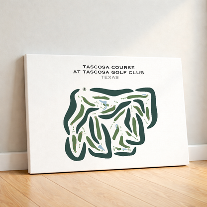 Tascosa Course at Tascosa Golf Club, Texas - Printed Golf Courses