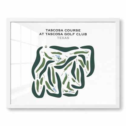 Tascosa Course at Tascosa Golf Club, Texas - Printed Golf Courses