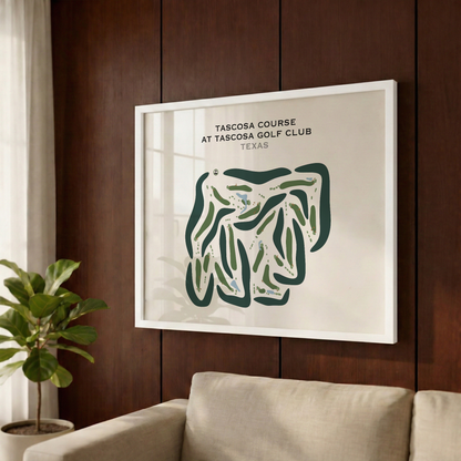 Tascosa Course at Tascosa Golf Club, Texas - Printed Golf Courses