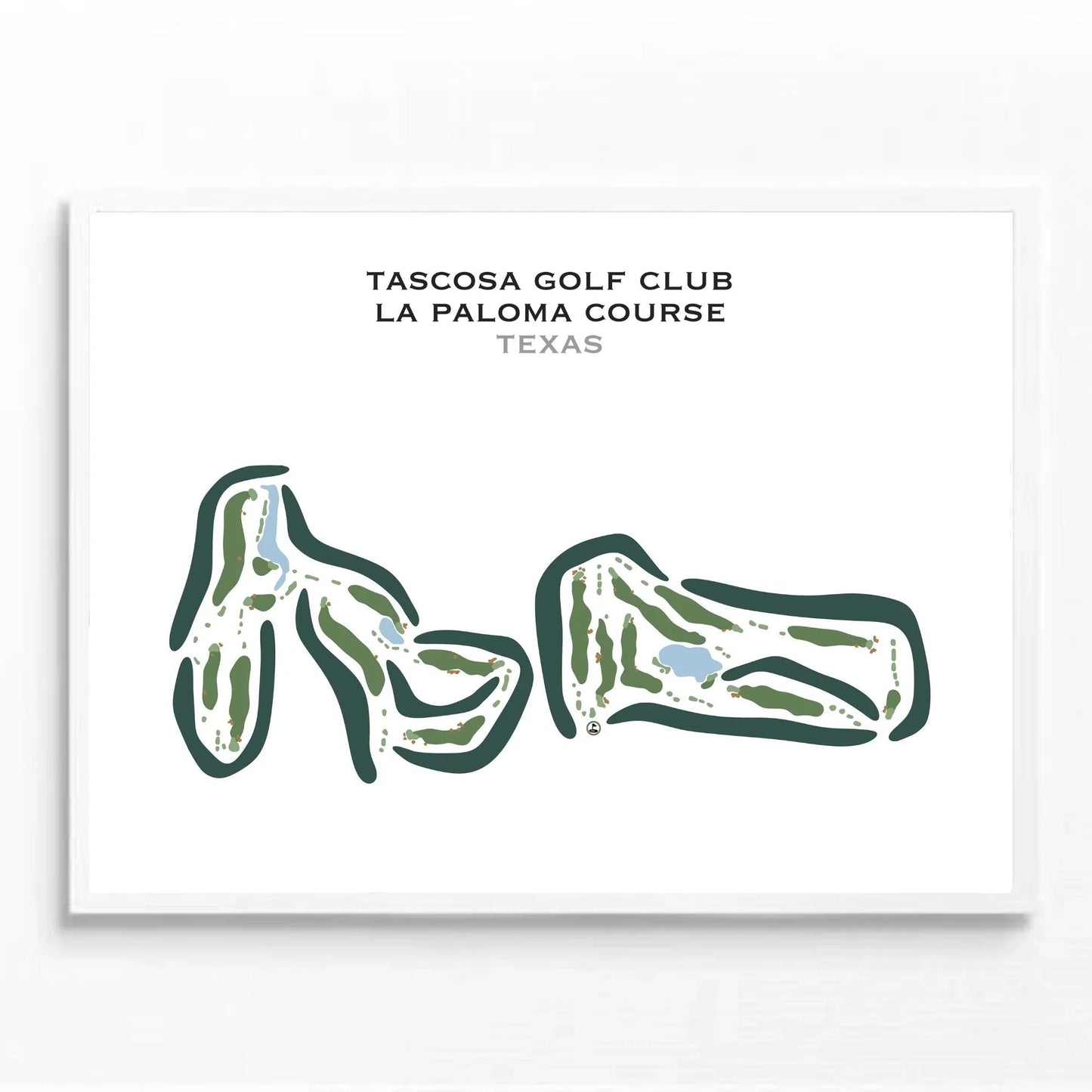 Tascosa Golf Club, La Paloma Course, Texas - Printed Golf Courses