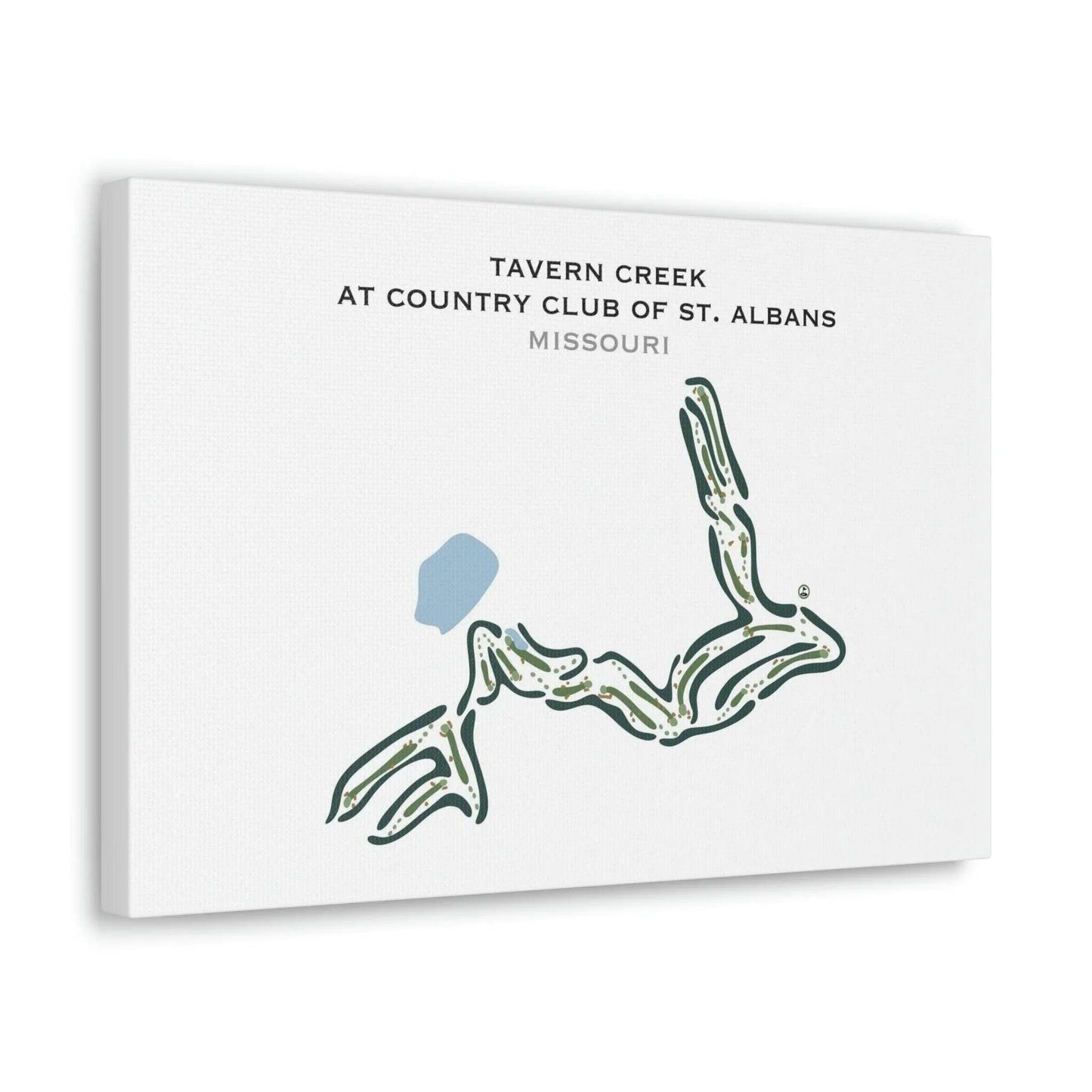 Tavern Creek At Country Club of St. Albans, Missouri - Printed Golf Courses