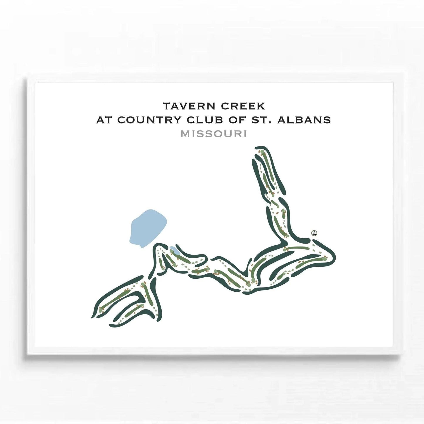 Tavern Creek At Country Club of St. Albans, Missouri - Printed Golf Courses