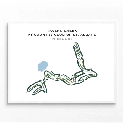 Tavern Creek At Country Club of St. Albans, Missouri - Printed Golf Courses