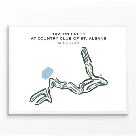 Tavern Creek At Country Club of St. Albans, Missouri - Printed Golf Courses
