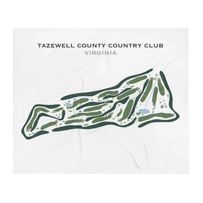 Tazewell County Country Club, Virginia - Printed Golf Course