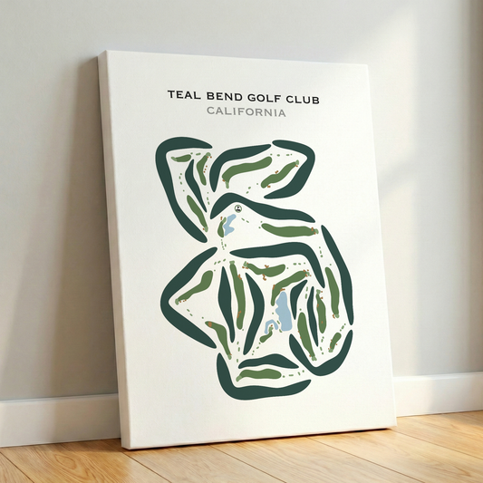 Teal Bend Golf Club, California - Printed Golf Courses